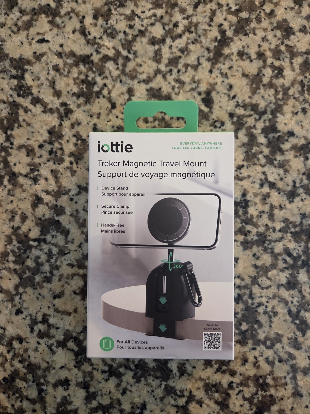 Treker Magnetic Travel Mount - Black and Green